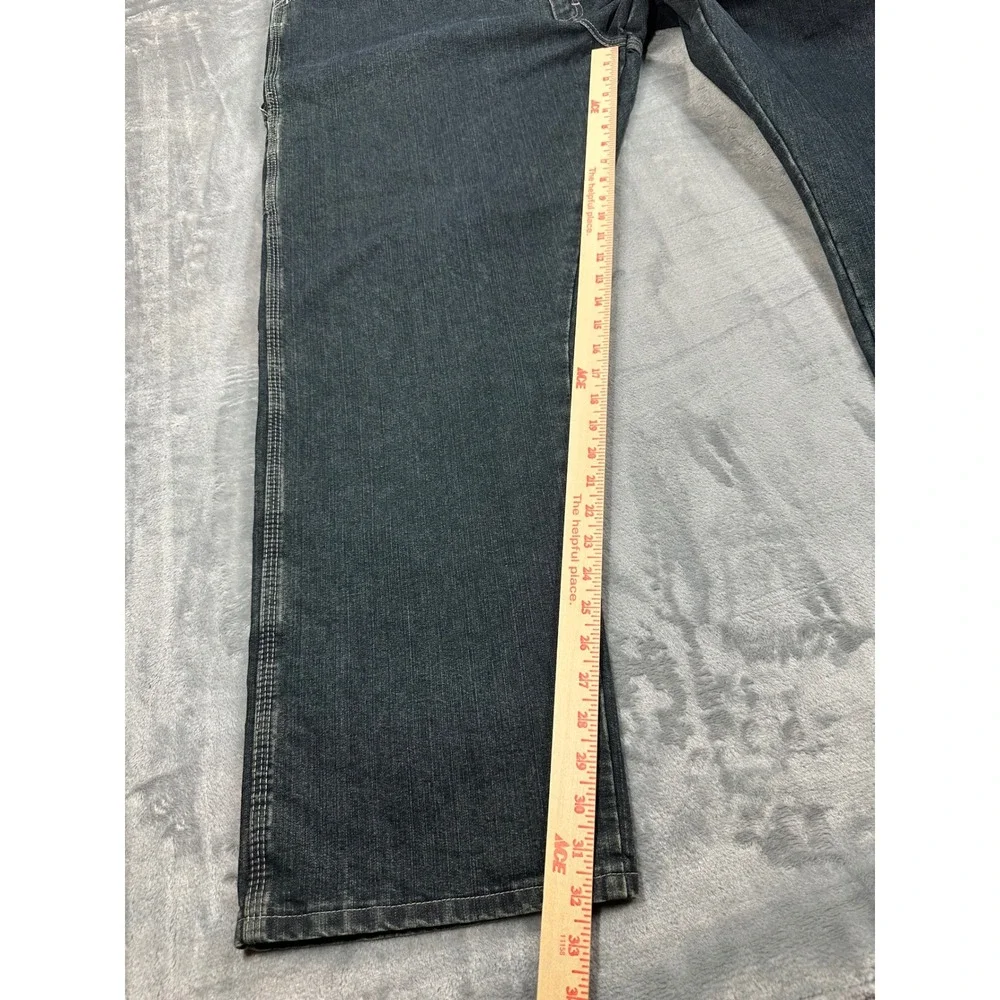 Wrangler Carpenter Jeans Mens‎ 42x32 Dark Wash Denim Work Pants 94OR0QW